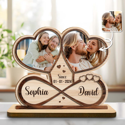 Since [DATE], Custom Heart-Shaped Wood Plaque