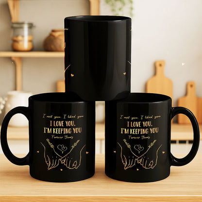 I Met You, I Liked You, I Love You, Holding Hands Design