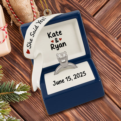 She Said Yes With Engagement Ring And Box
