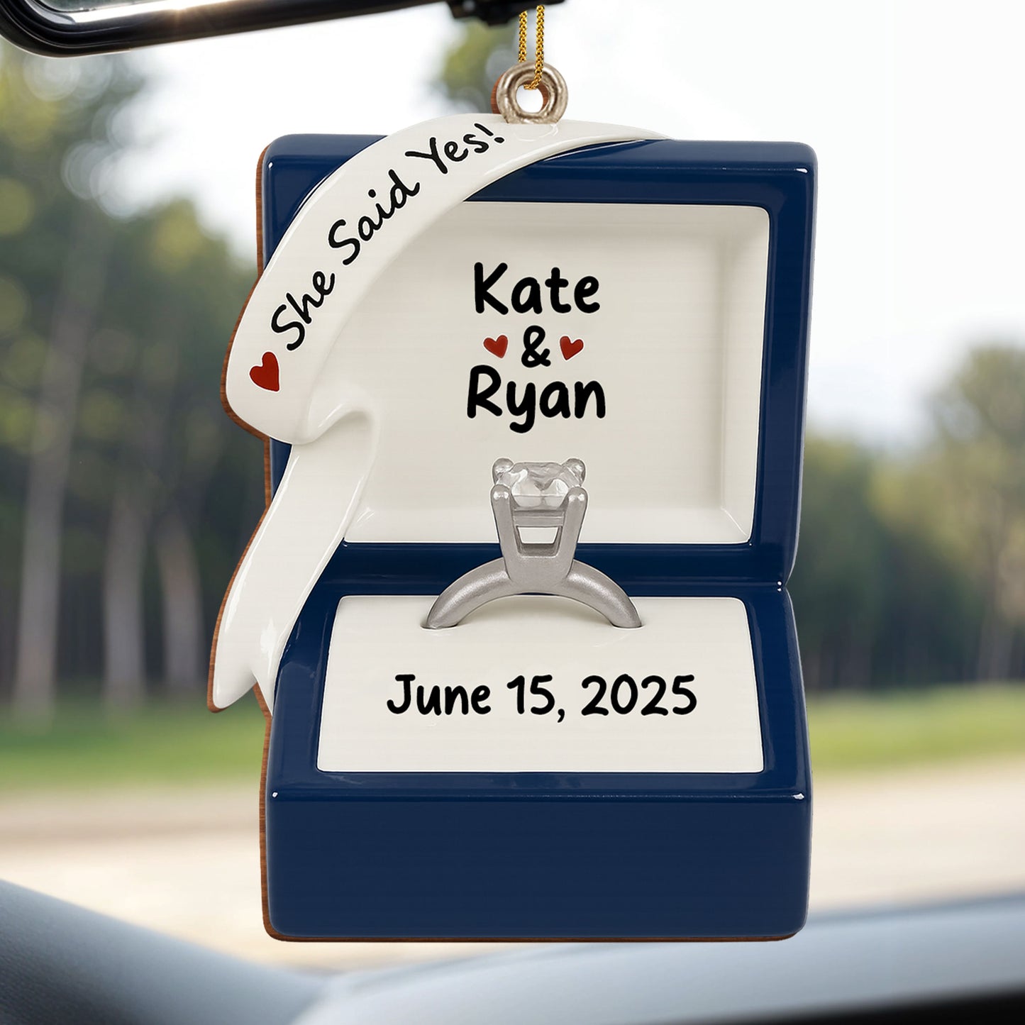 She Said Yes With Engagement Ring And Box