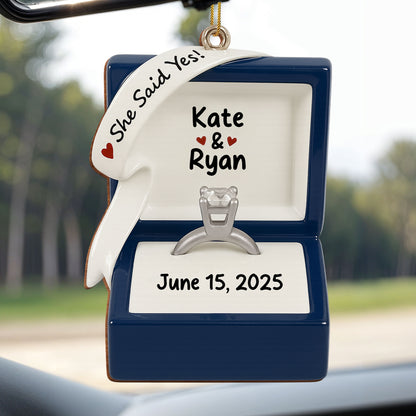 She Said Yes With Engagement Ring And Box