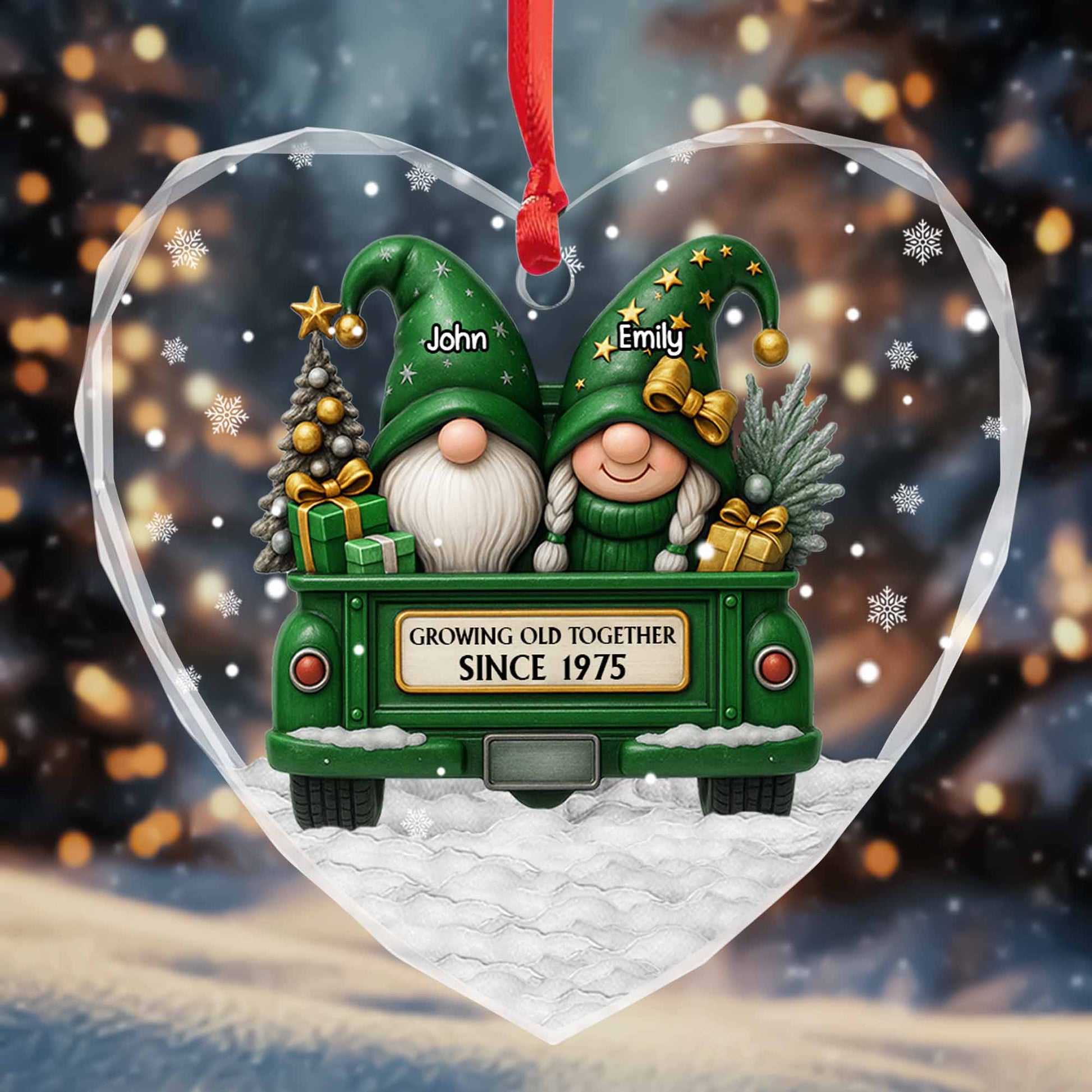Growing Old Together With Gnomes and Christmas Tree