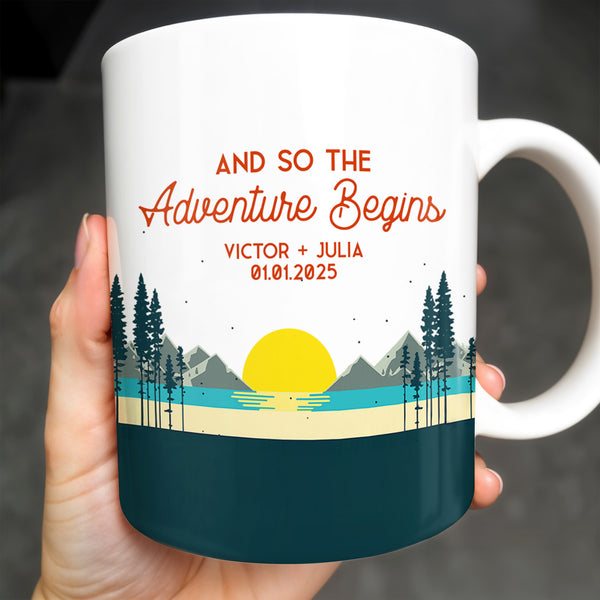 And So The Adventure Begins Featuring Mountains And Sunrise