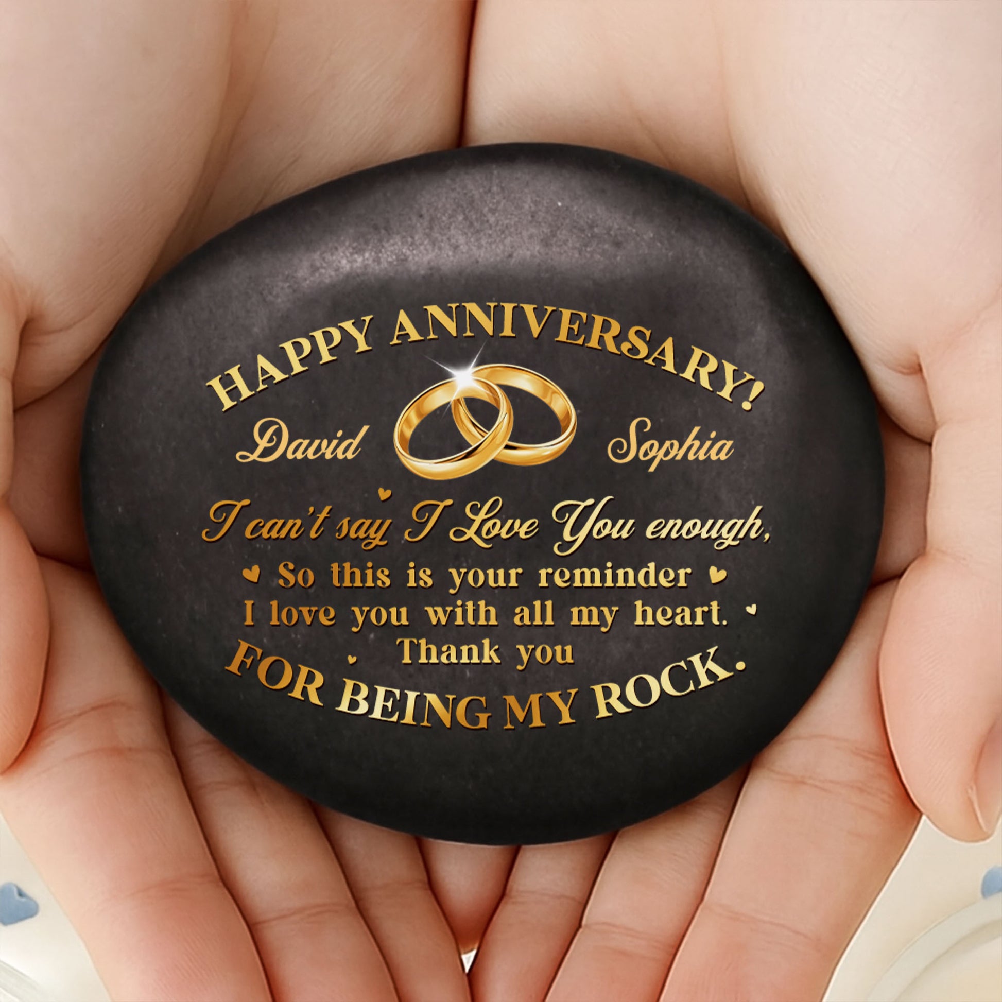 Happy Anniversary Reminder With Wedding Rings