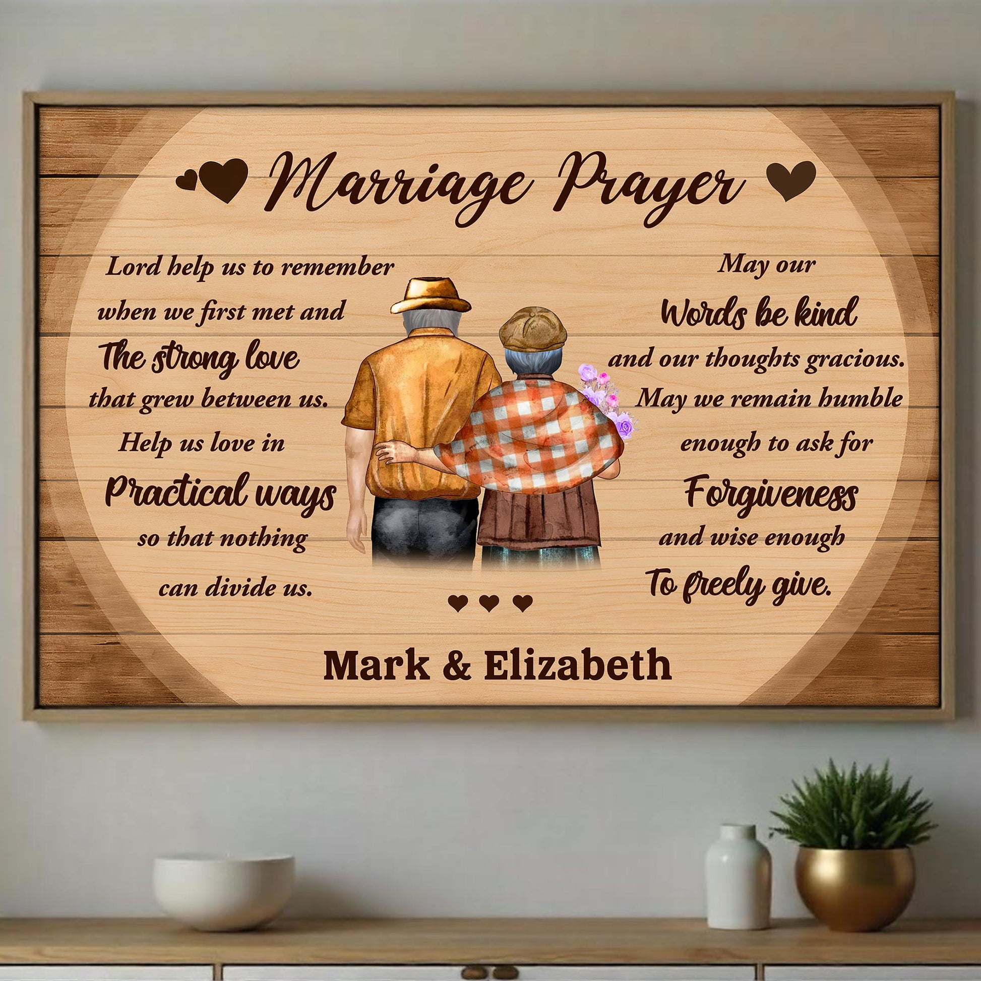 Marriage Prayer Elderly Couple Love And Unity