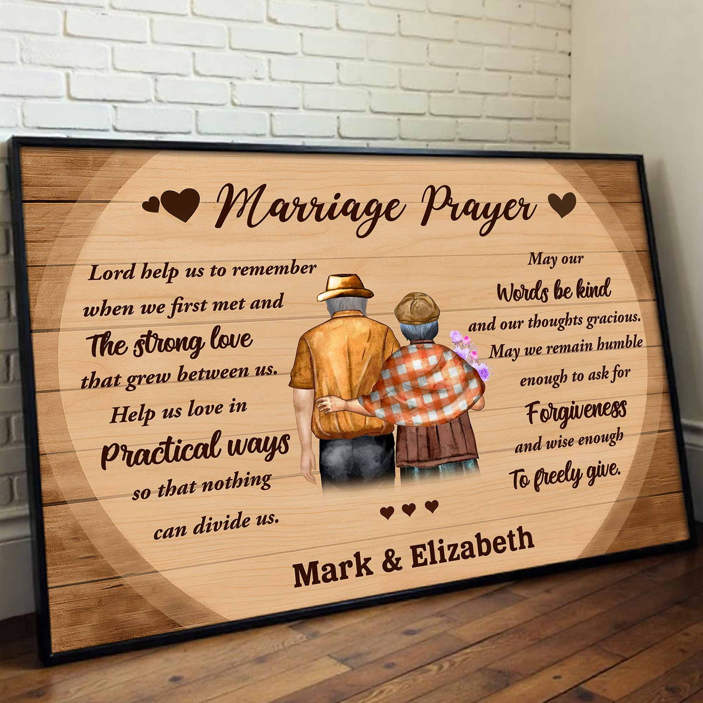Marriage Prayer Elderly Couple Love And Unity