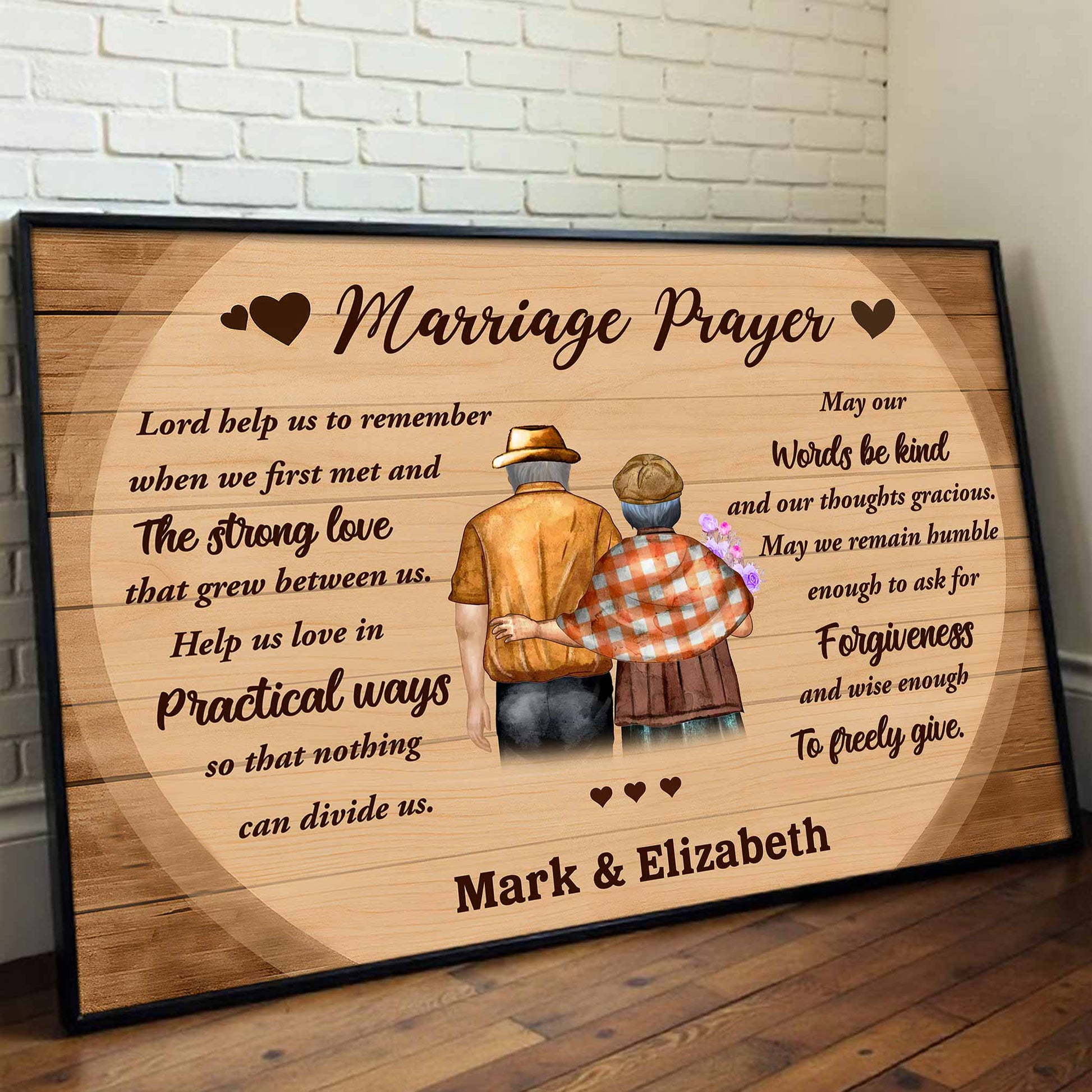 Marriage Prayer Elderly Couple Love And Unity