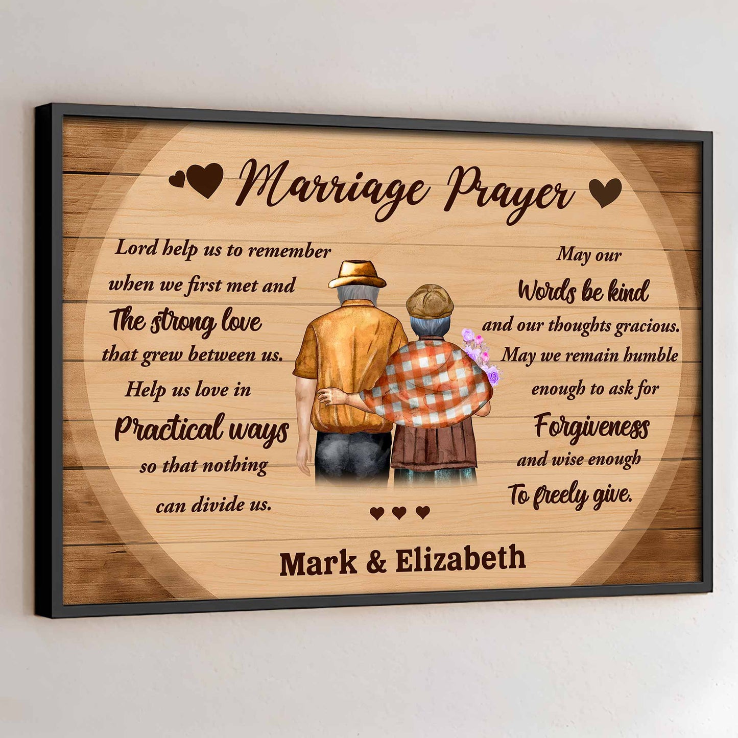 Marriage Prayer Elderly Couple Love And Unity