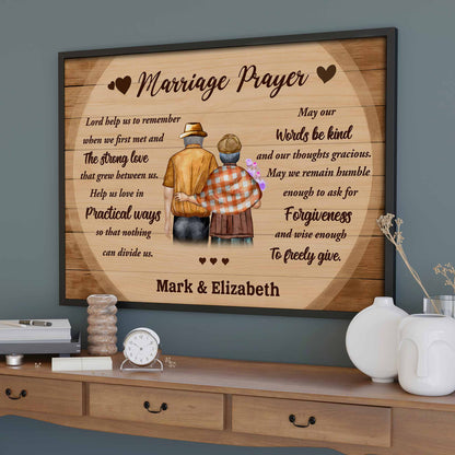 Marriage Prayer Elderly Couple Love And Unity