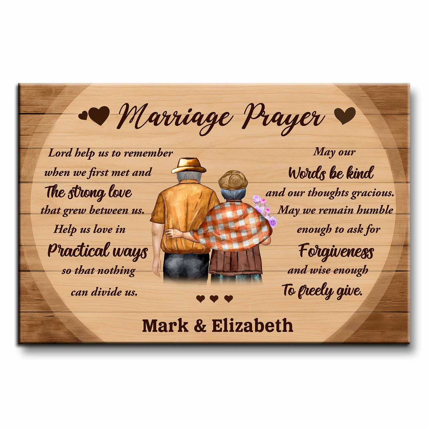 Marriage Prayer Elderly Couple Love And Unity