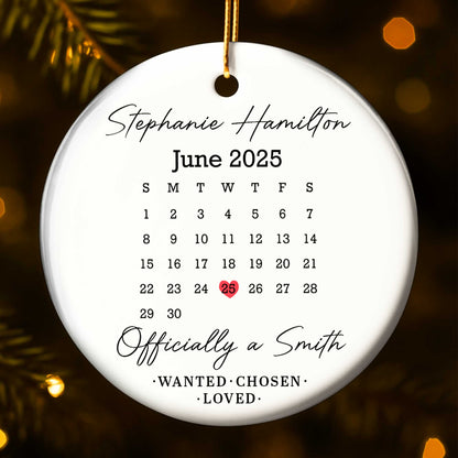Officially A Smith, Wanted, Chosen, Loved, Custom Date Mark