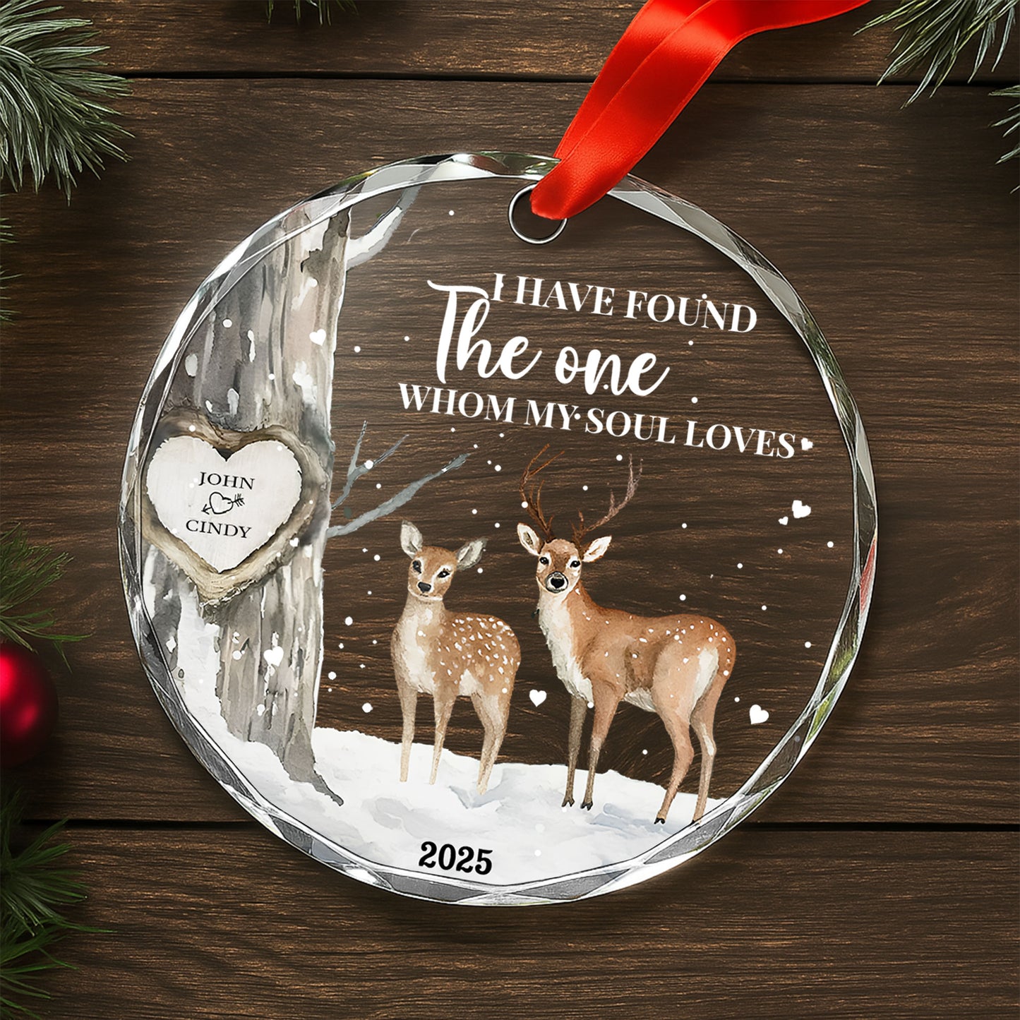 I Have Found The One Whom My Soul Loves with Deer and Heart Design