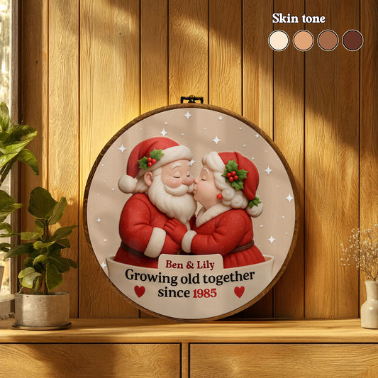 Growing Old Together, Santa And Mrs Claus Design