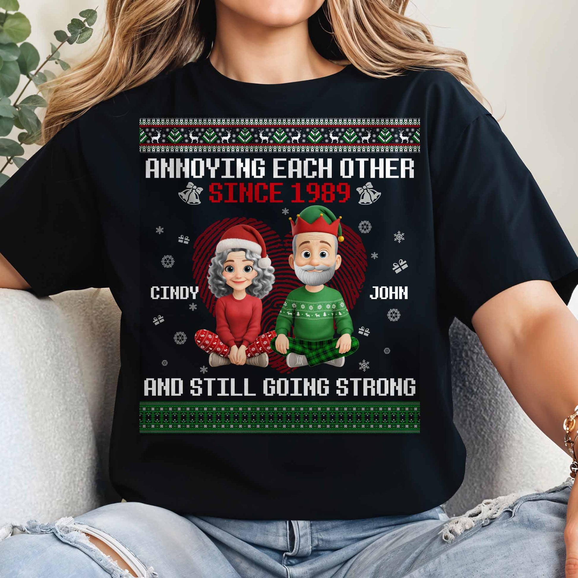 Annoying Each Other Since, Christmas Elf Hats and Sweaters
