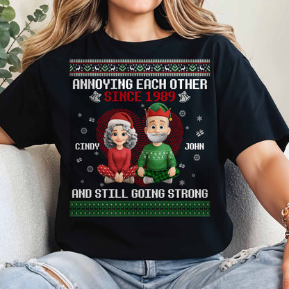 Annoying Each Other Since, Christmas Elf Hats and Sweaters
