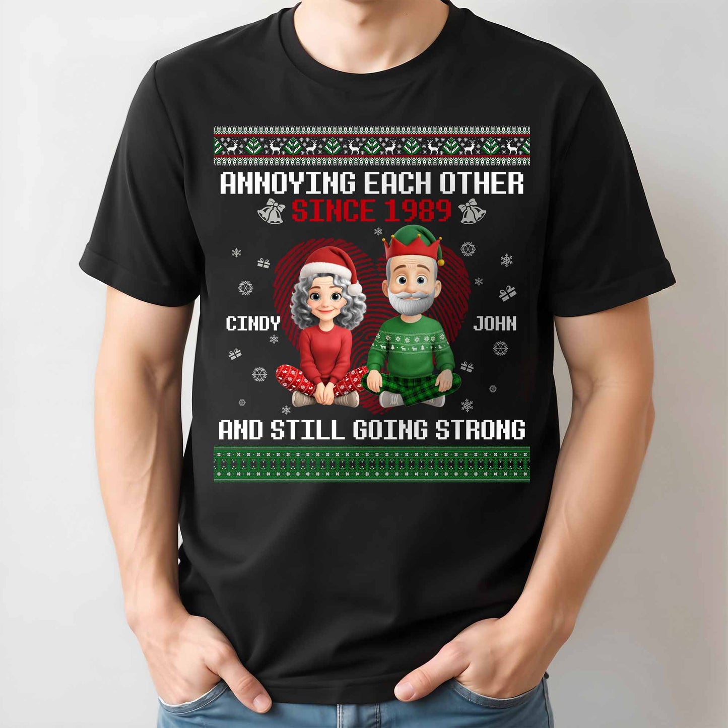 Annoying Each Other Since, Christmas Elf Hats and Sweaters