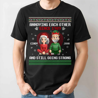 Annoying Each Other Since, Christmas Elf Hats and Sweaters