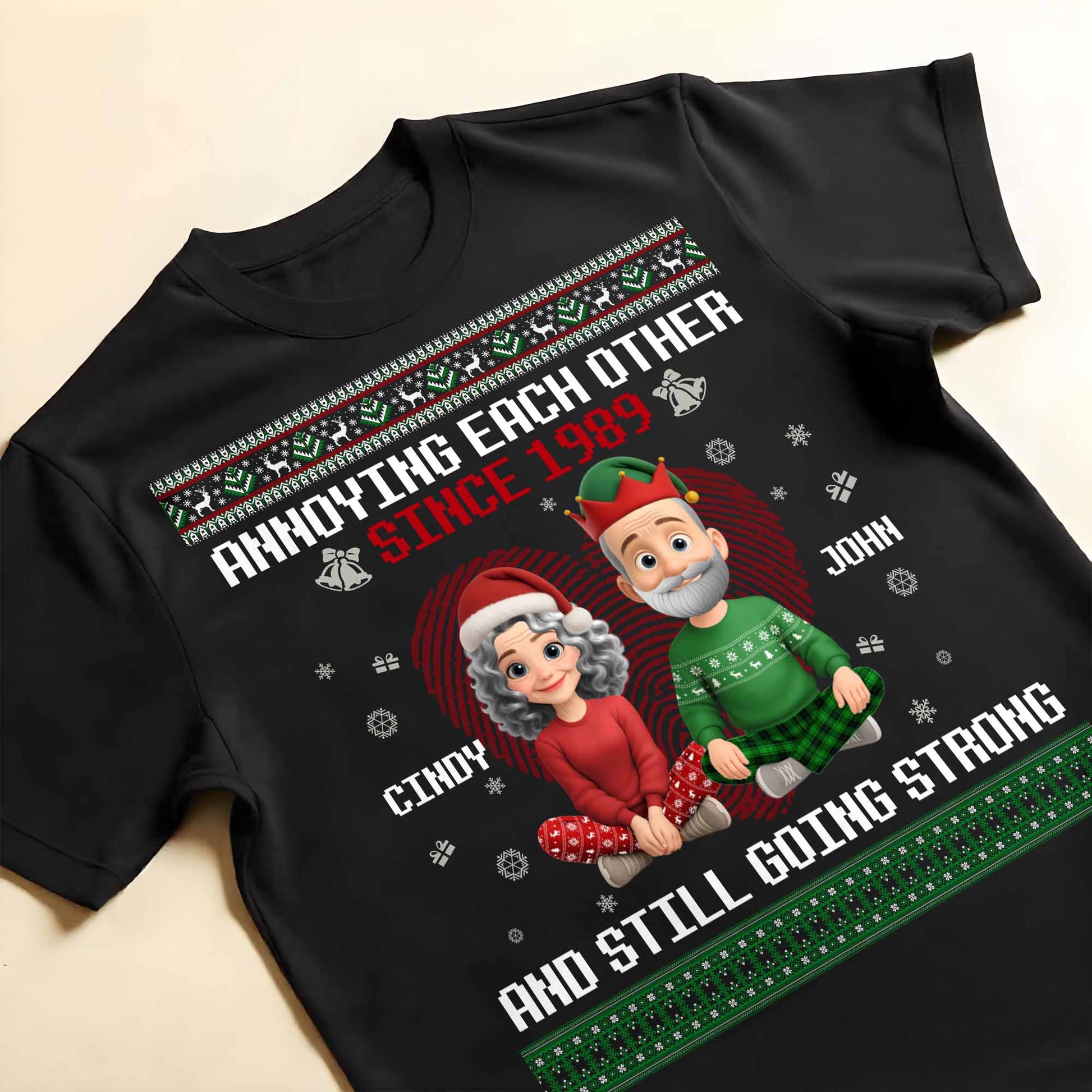 Annoying Each Other Since, Christmas Elf Hats and Sweaters