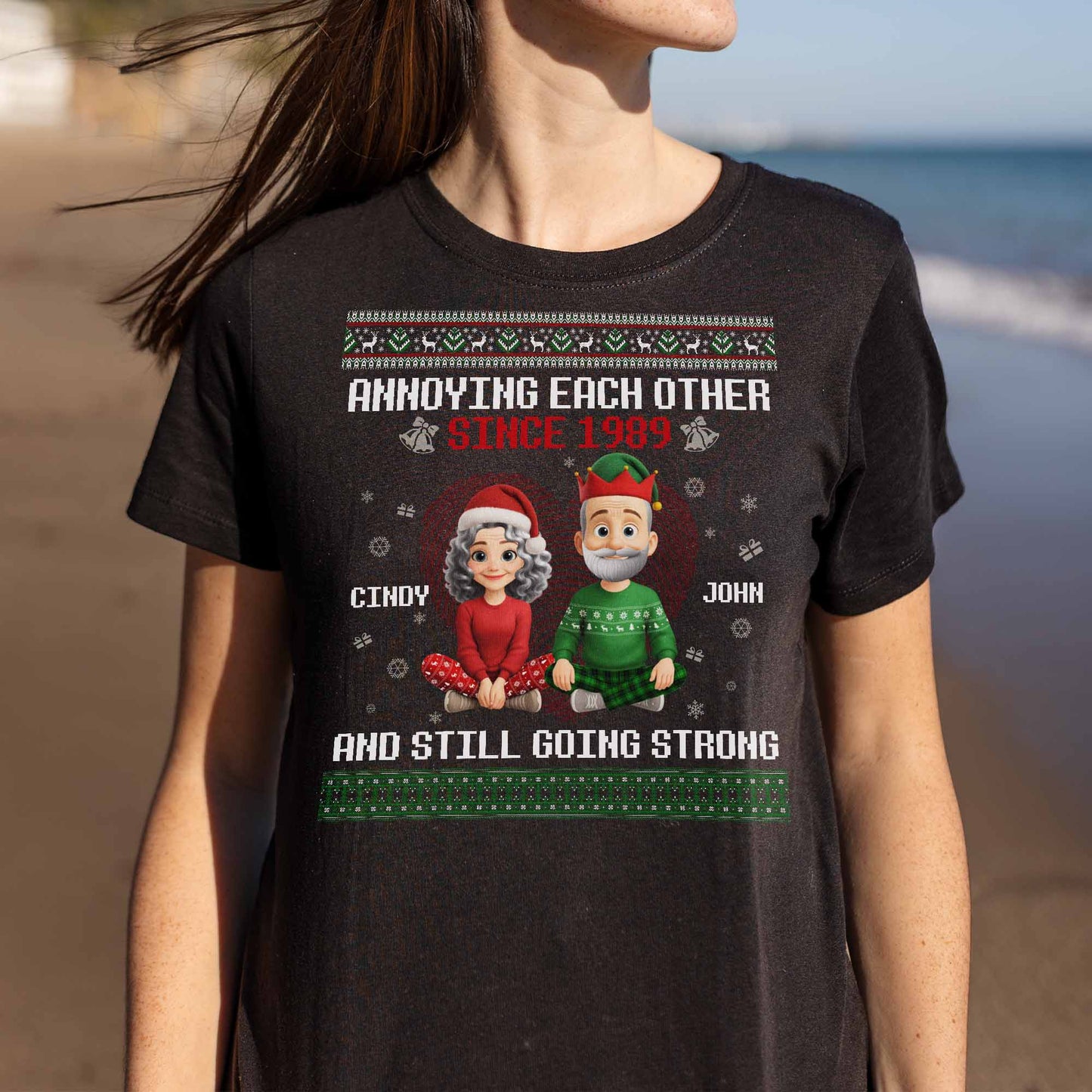 Annoying Each Other Since, Christmas Elf Hats and Sweaters