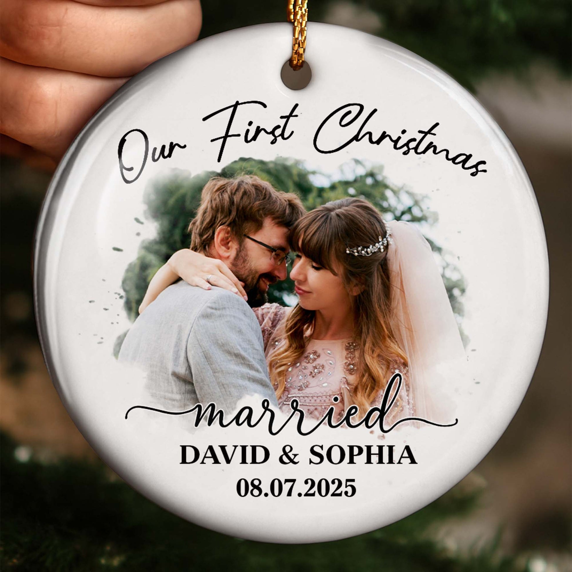 Our First Christmas Married, Wedding Couple