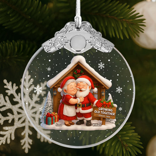 Growing Old Together, Santa Claus And Christmas Tree
