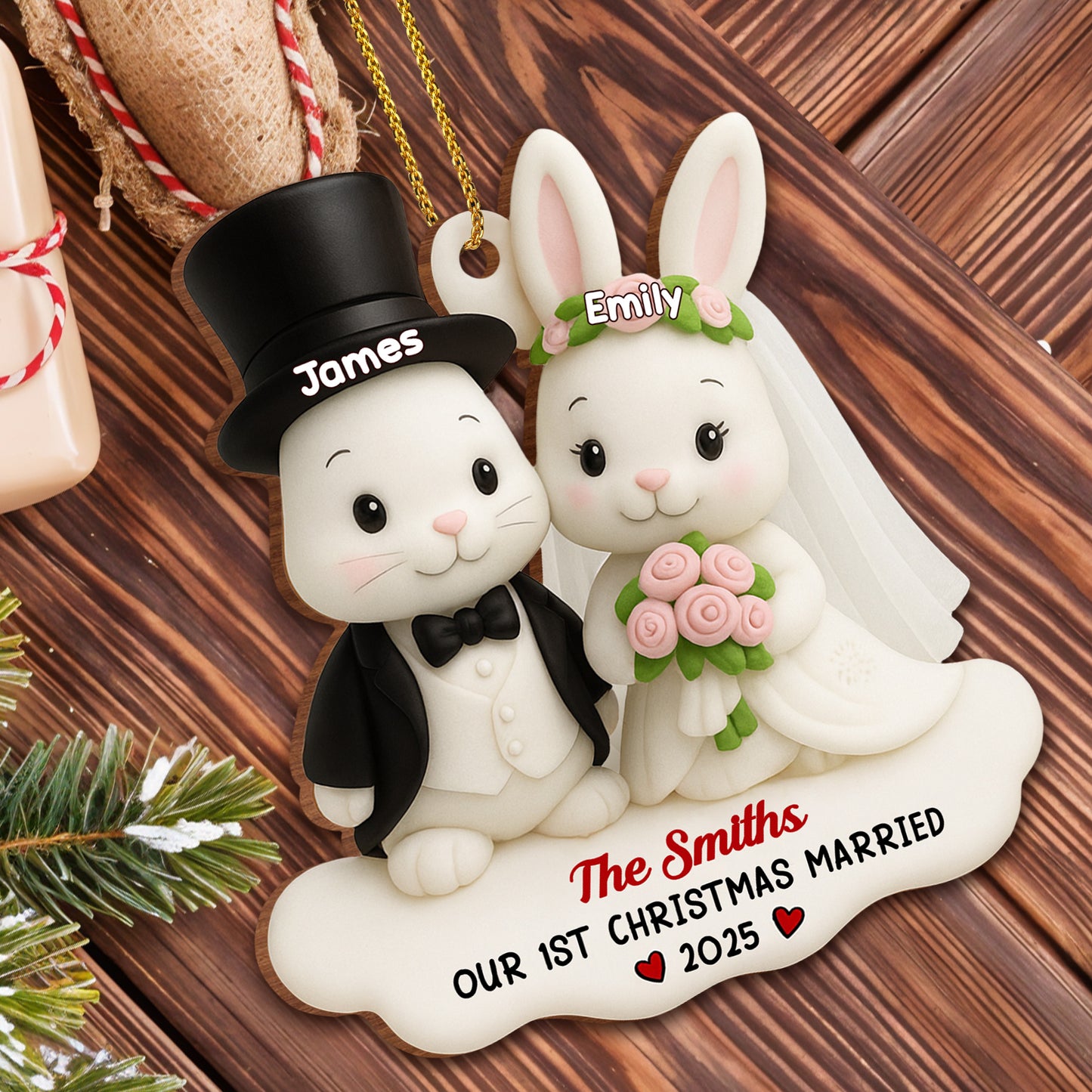 Our 1st Christmas Married Wedding Bunnies