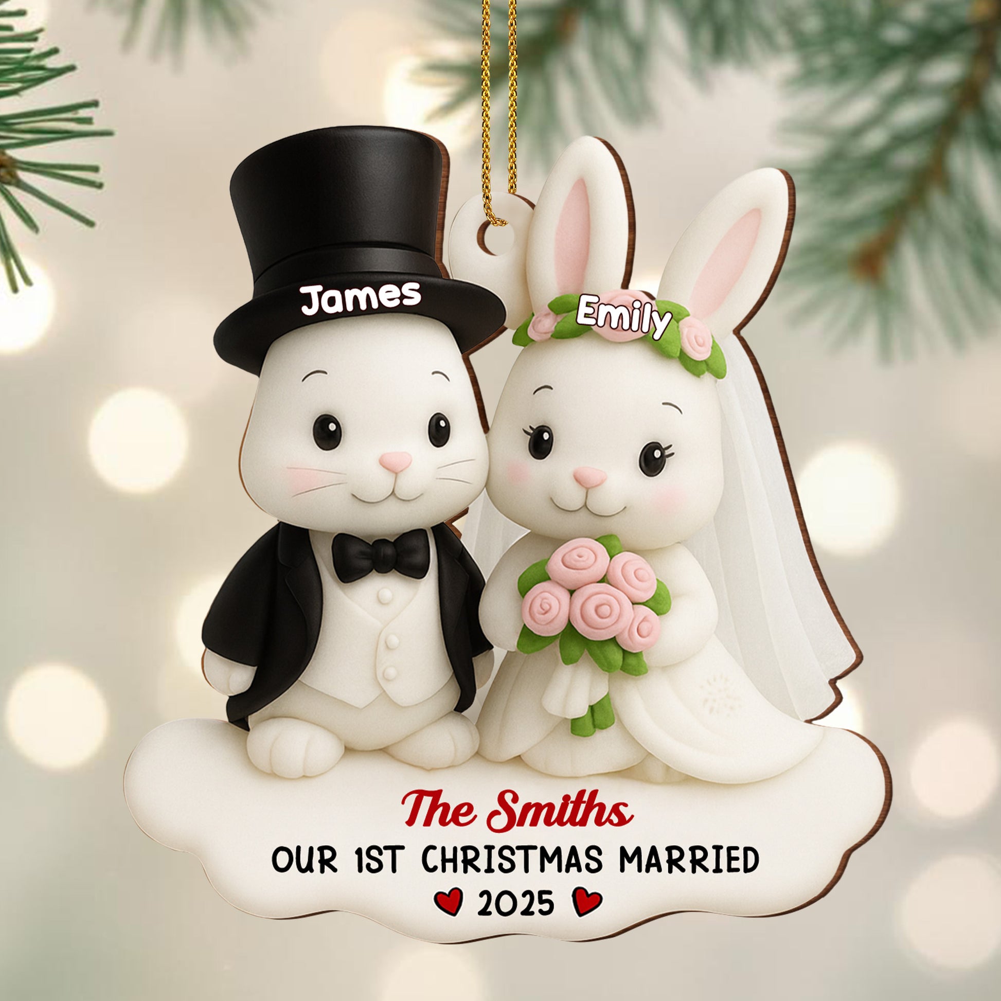 Our 1st Christmas Married Wedding Bunnies