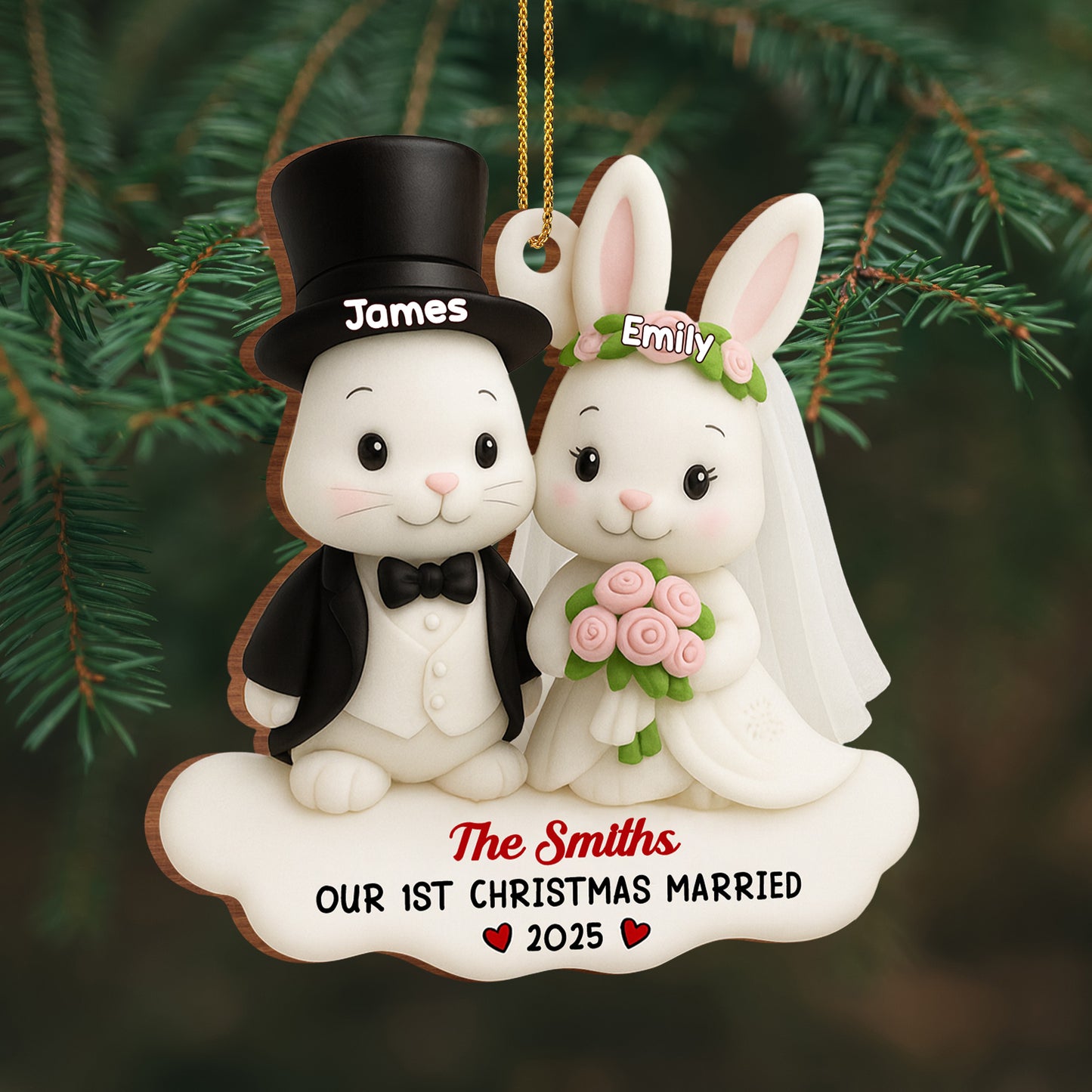 Our 1st Christmas Married Wedding Bunnies