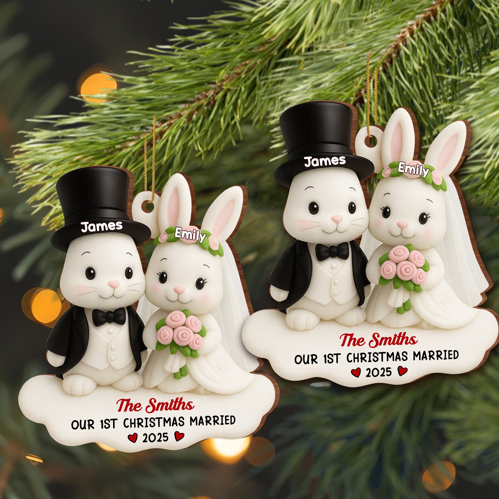 Our 1st Christmas Married Wedding Bunnies