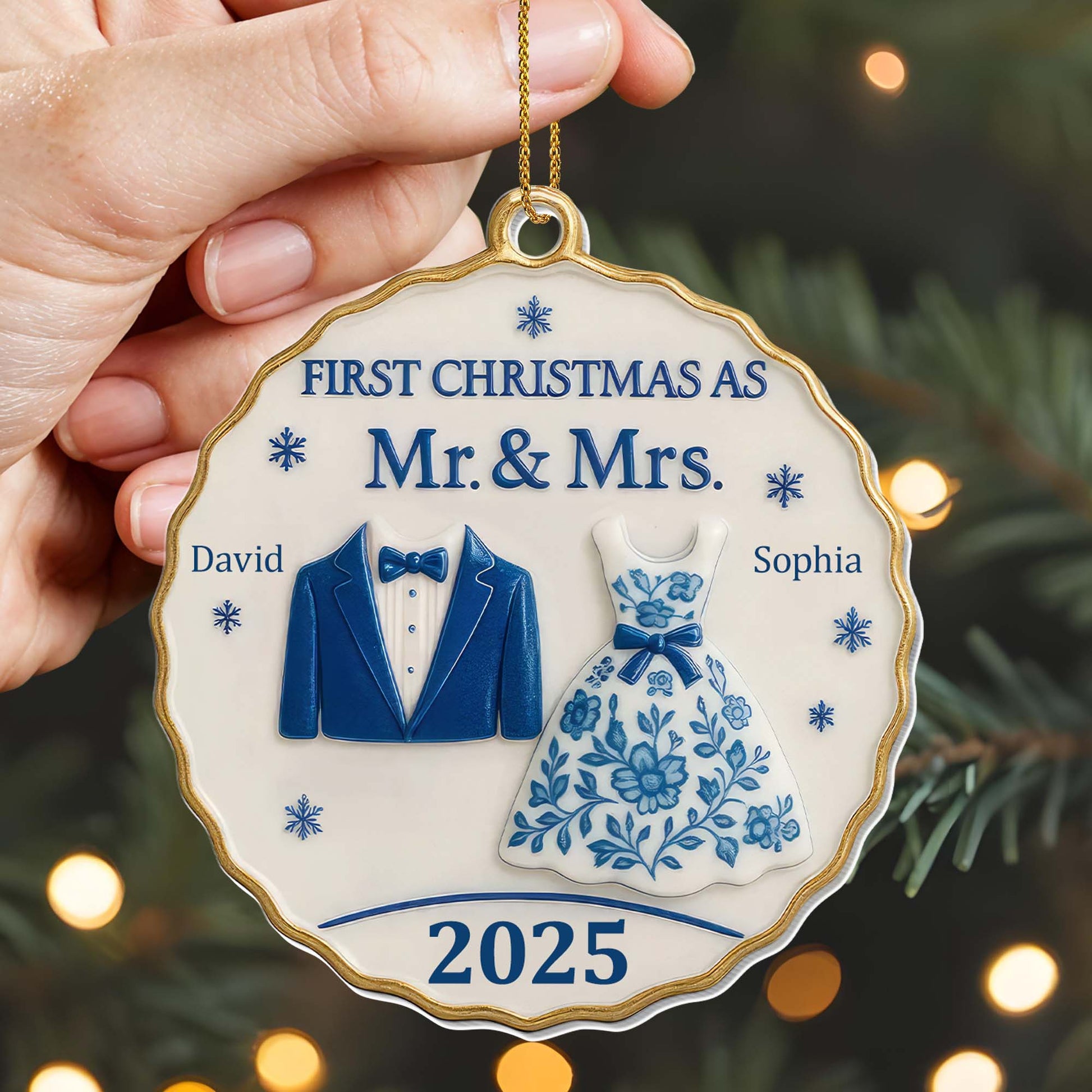 First Christmas As Mr. & Mrs., Suit And Dress Design