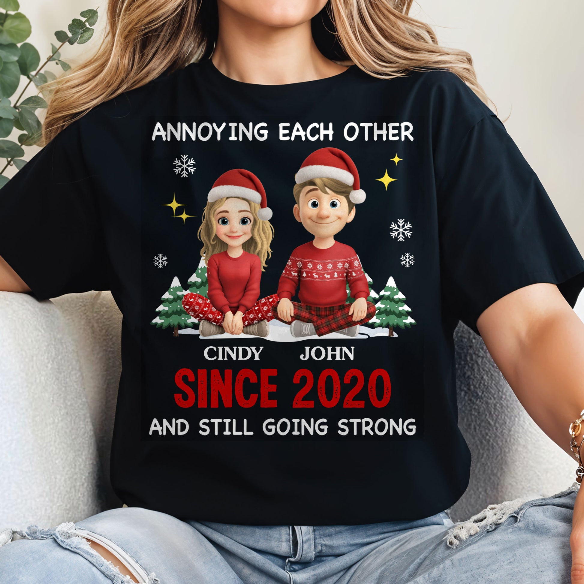 Annoying Each Other Since [Year], Christmas Couples Design