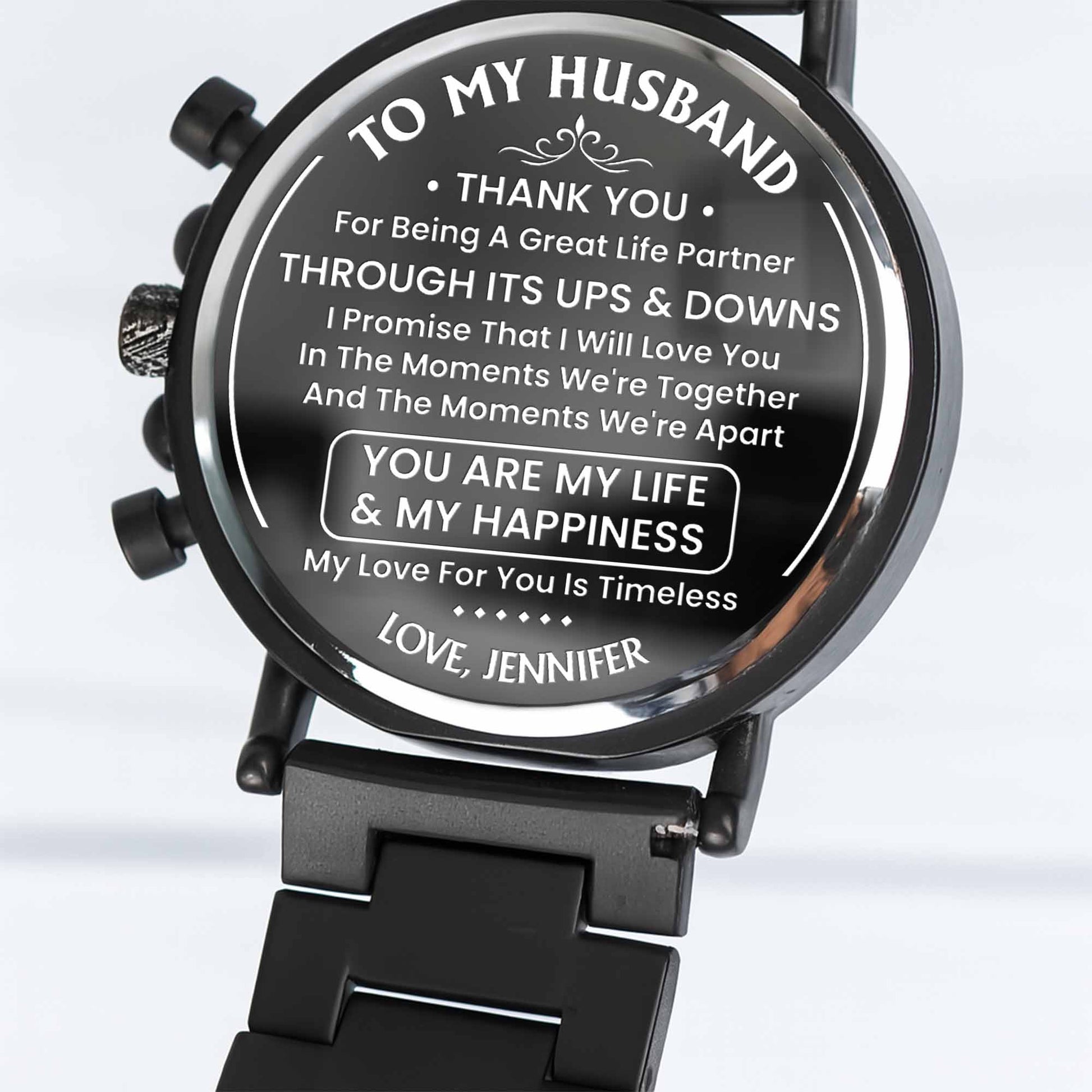 To My Husband, Thank You, Great Life Partner