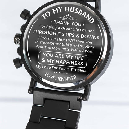 To My Husband, Thank You, Great Life Partner