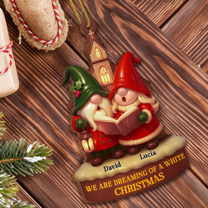 We Are Dreaming Of A White Christmas, Gnomes and Holly Berries