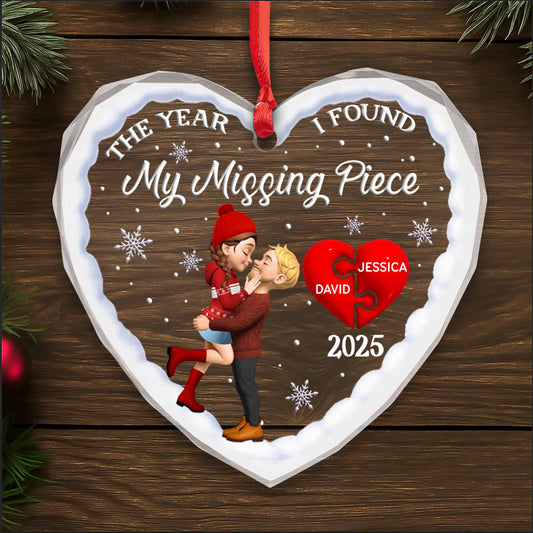 The Year I Found My Missing Piece, Heart and Snowflakes Design