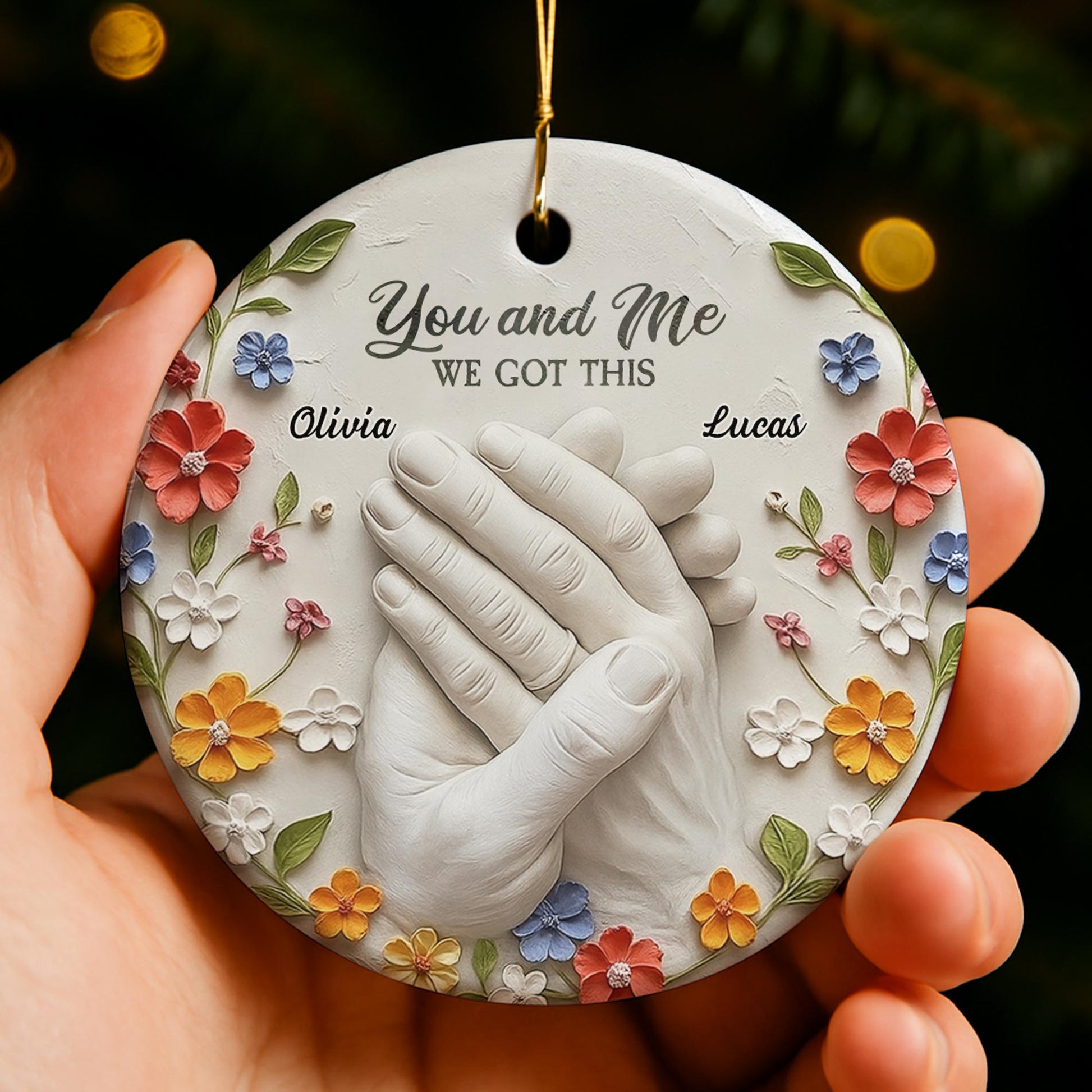 You And Me We Got This With Clasped Hands And Flowers