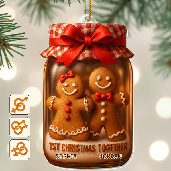 1st Christmas Together Gingerbread Cookies Ornament