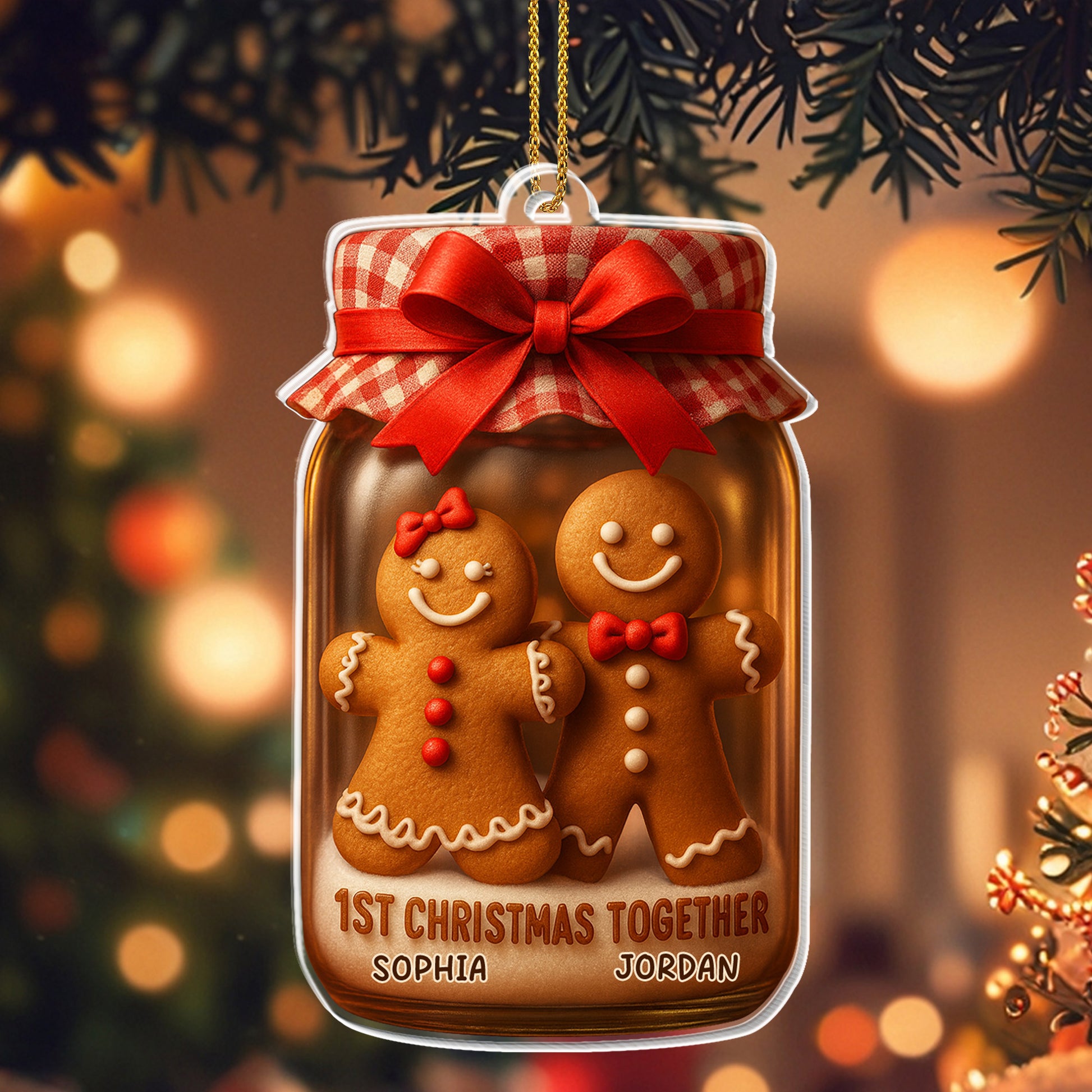 1st Christmas Together Gingerbread Cookies Ornament