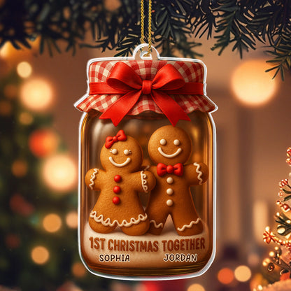 1st Christmas Together Gingerbread Cookies Ornament