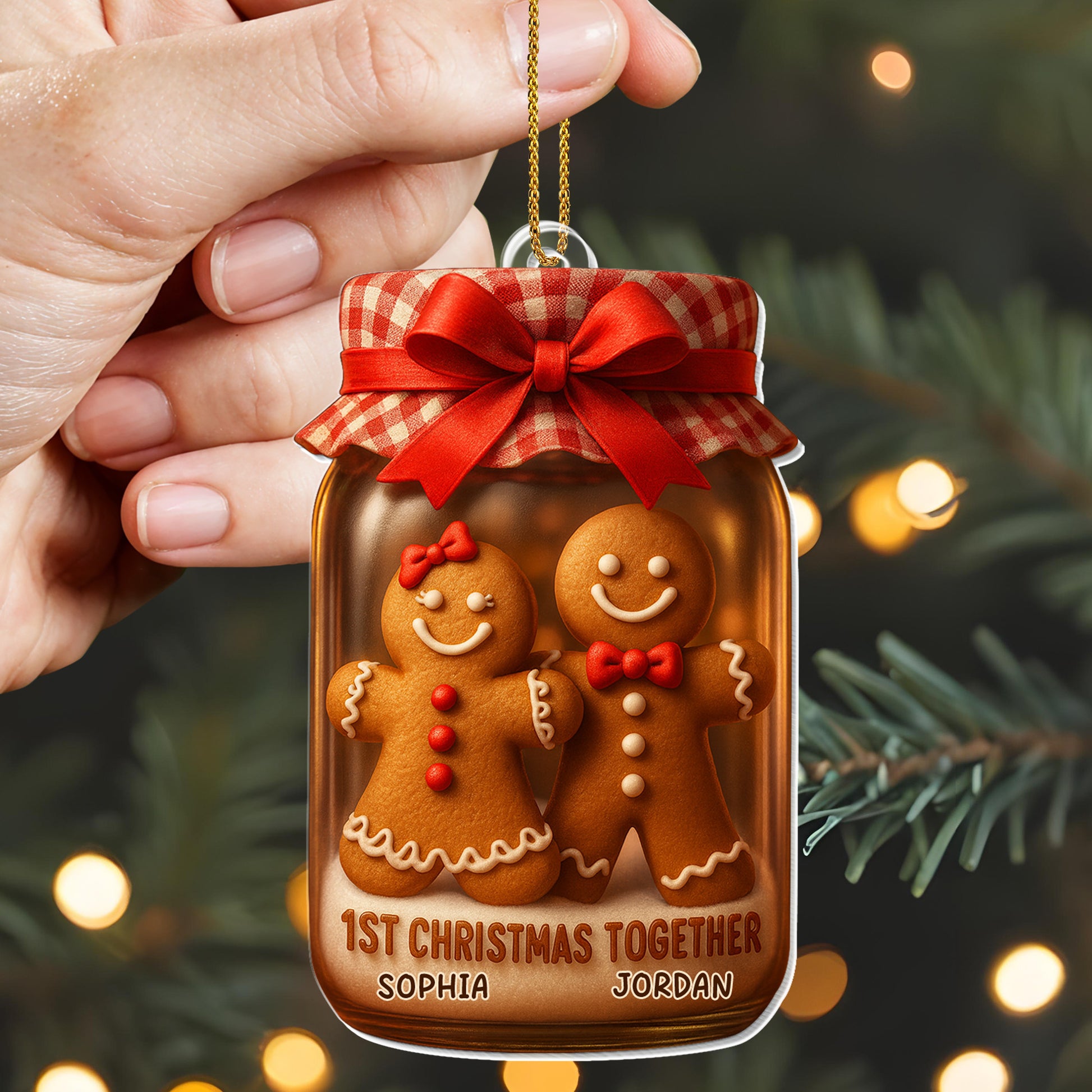 1st Christmas Together Gingerbread Cookies Ornament