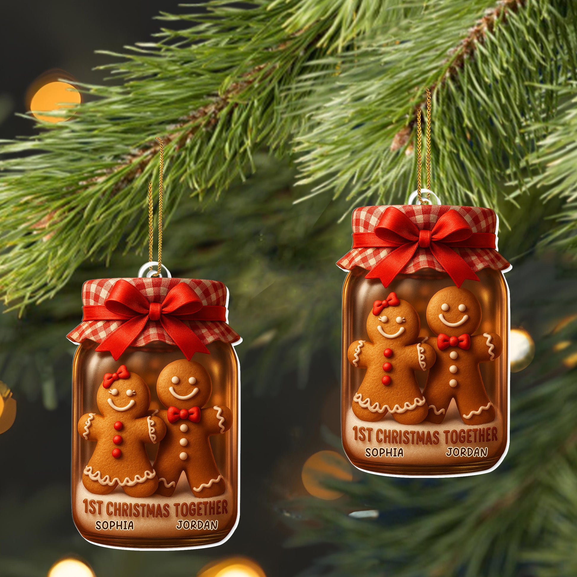 1st Christmas Together Gingerbread Cookies Ornament