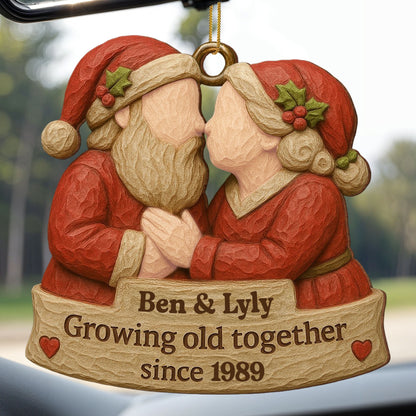 Growing Old Together, Santa Hats And Christmas Outfit