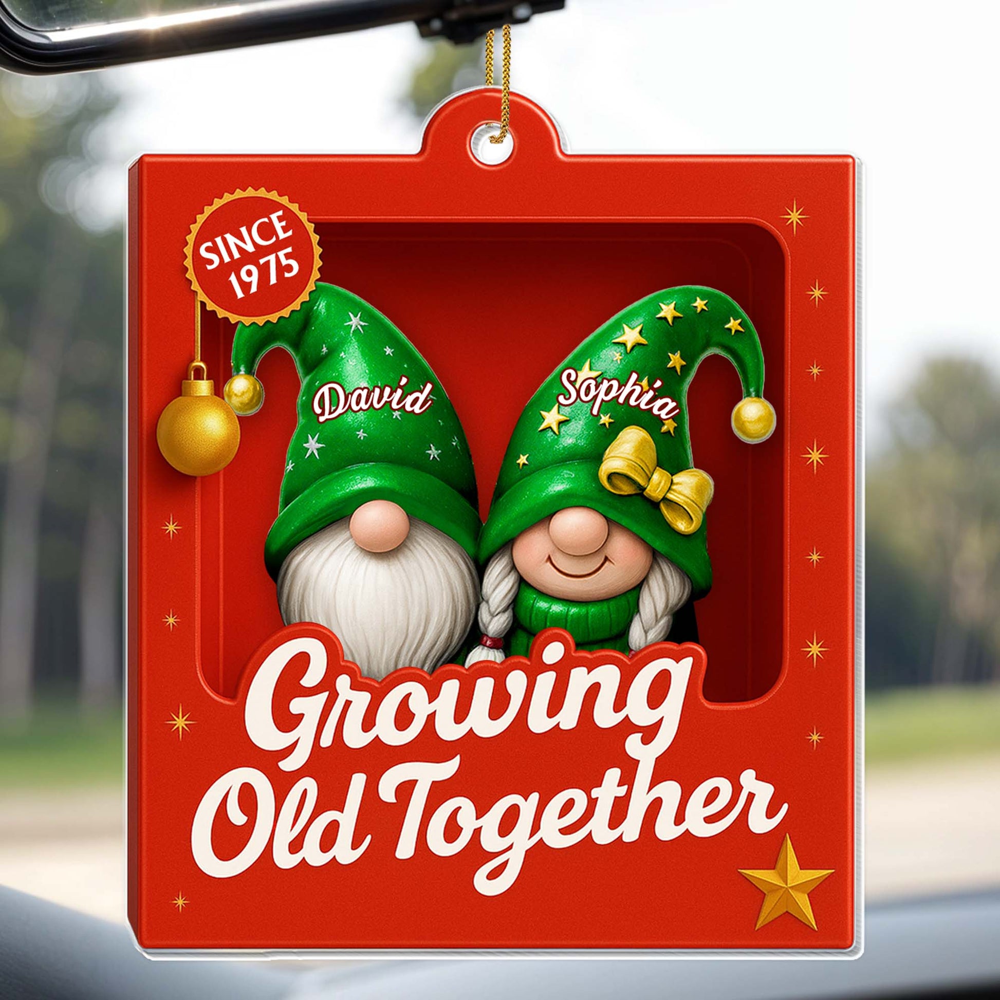 Growing Old Together, Gnome Couple Design