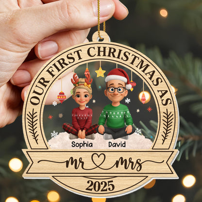 Our First Christmas As Mr & Mrs With Reindeer Antlers