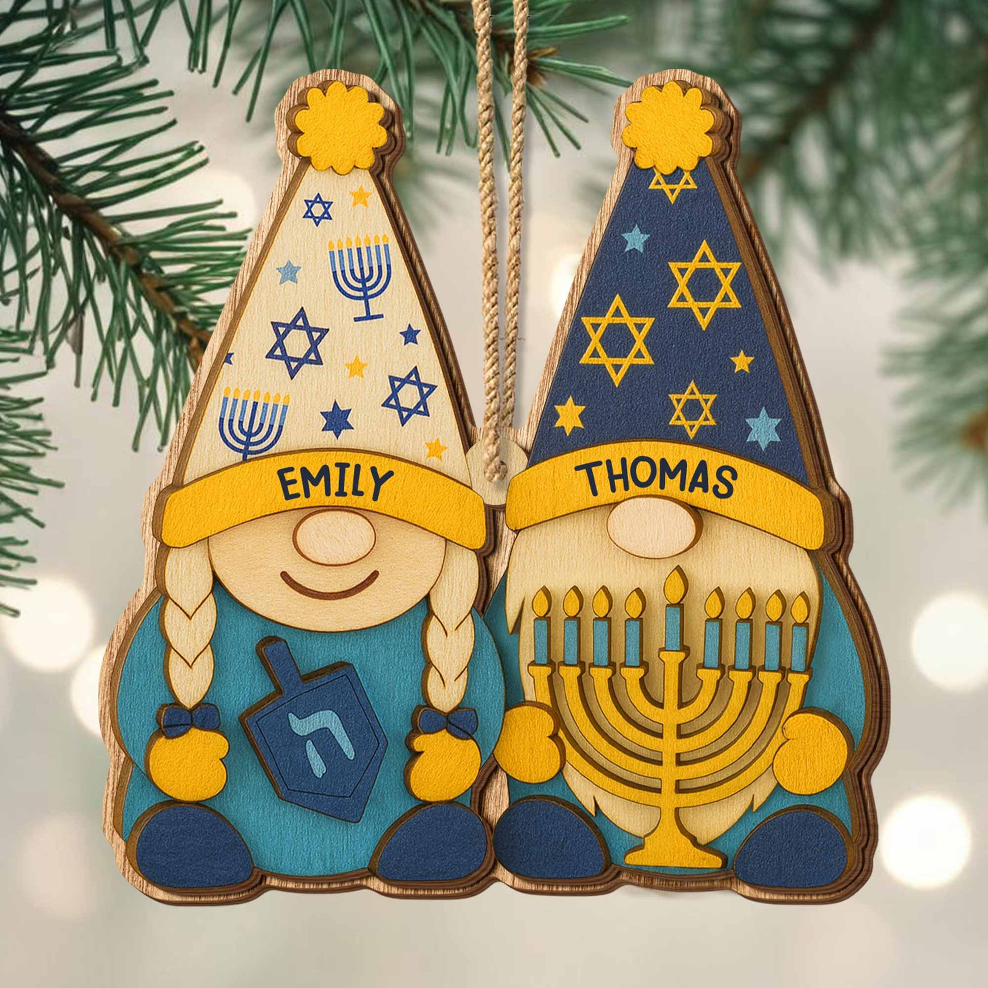 Celebrate Hanukkah With Traditional Symbols Ornament