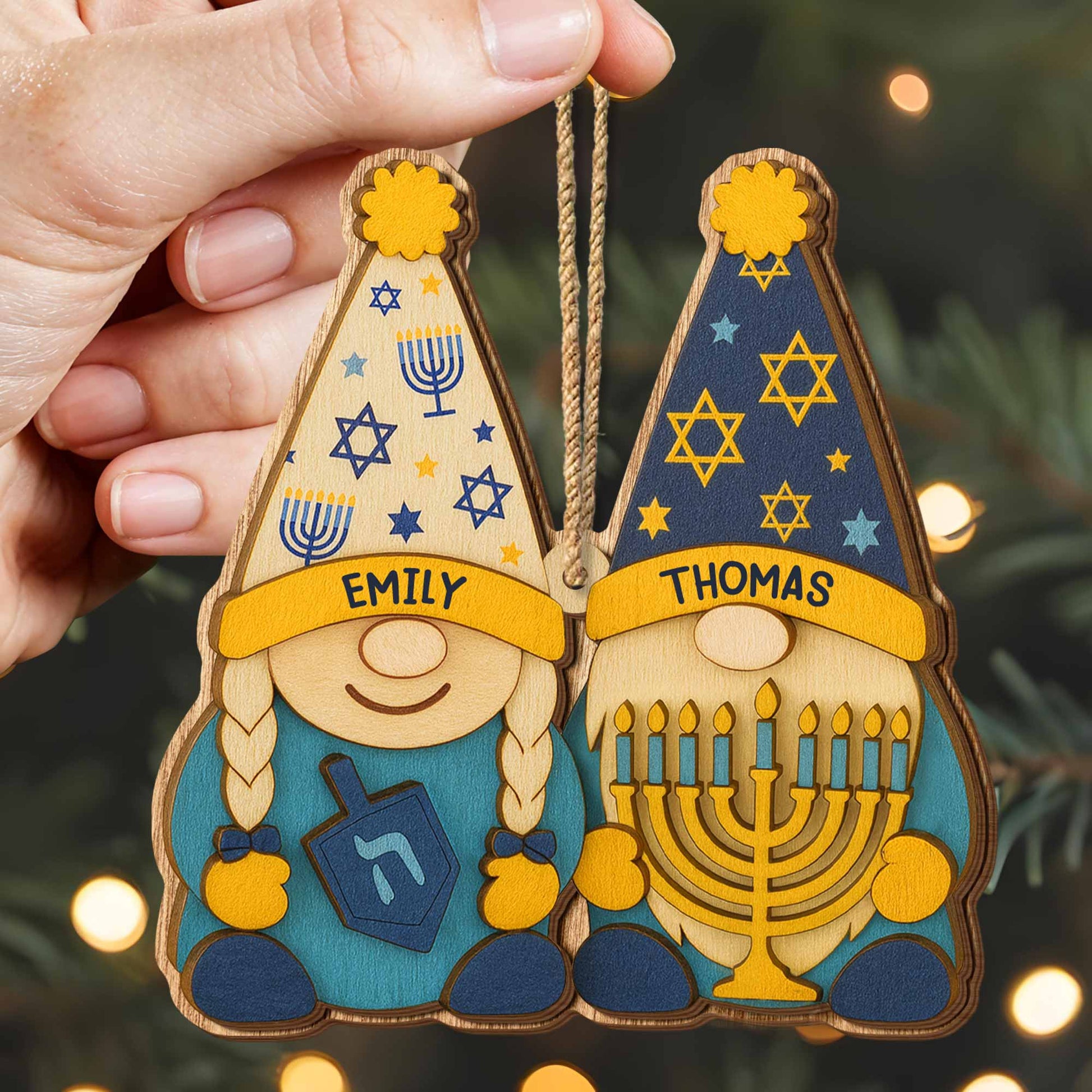 Celebrate Hanukkah With Traditional Symbols Ornament