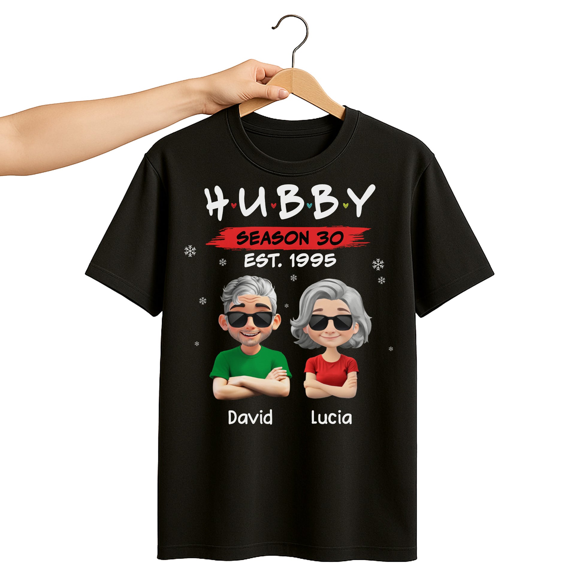 Hubby Season 30 Customizable Cartoon Couple Design