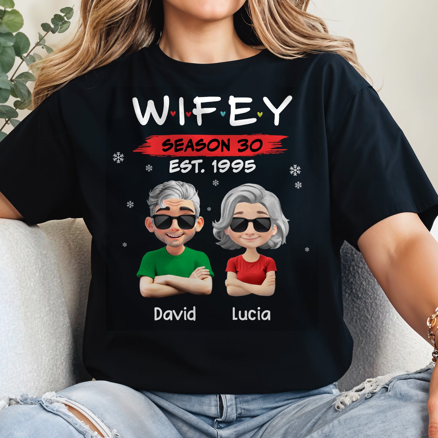 Hubby Season 30 Customizable Cartoon Couple Design