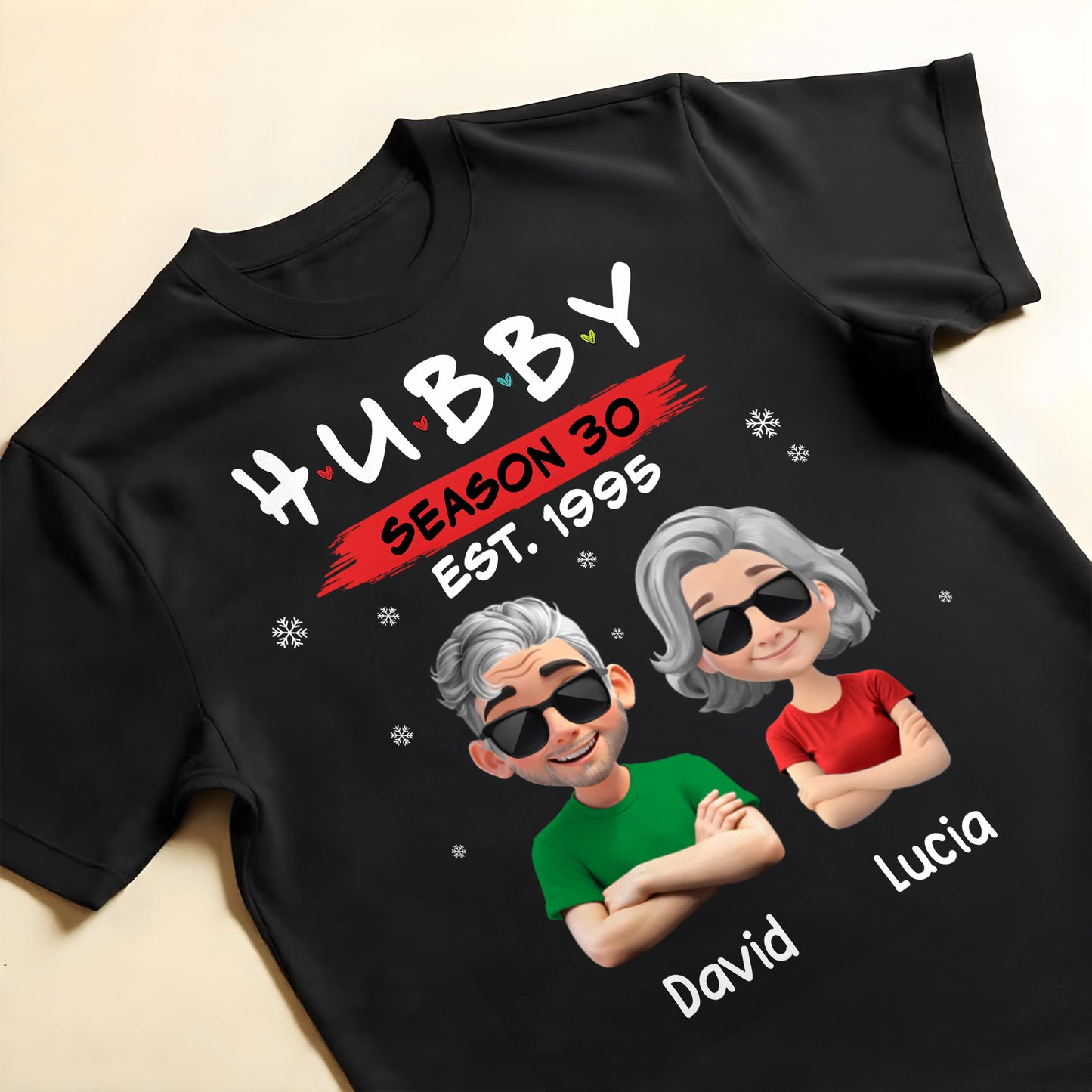 Hubby Season 30 Customizable Cartoon Couple Design
