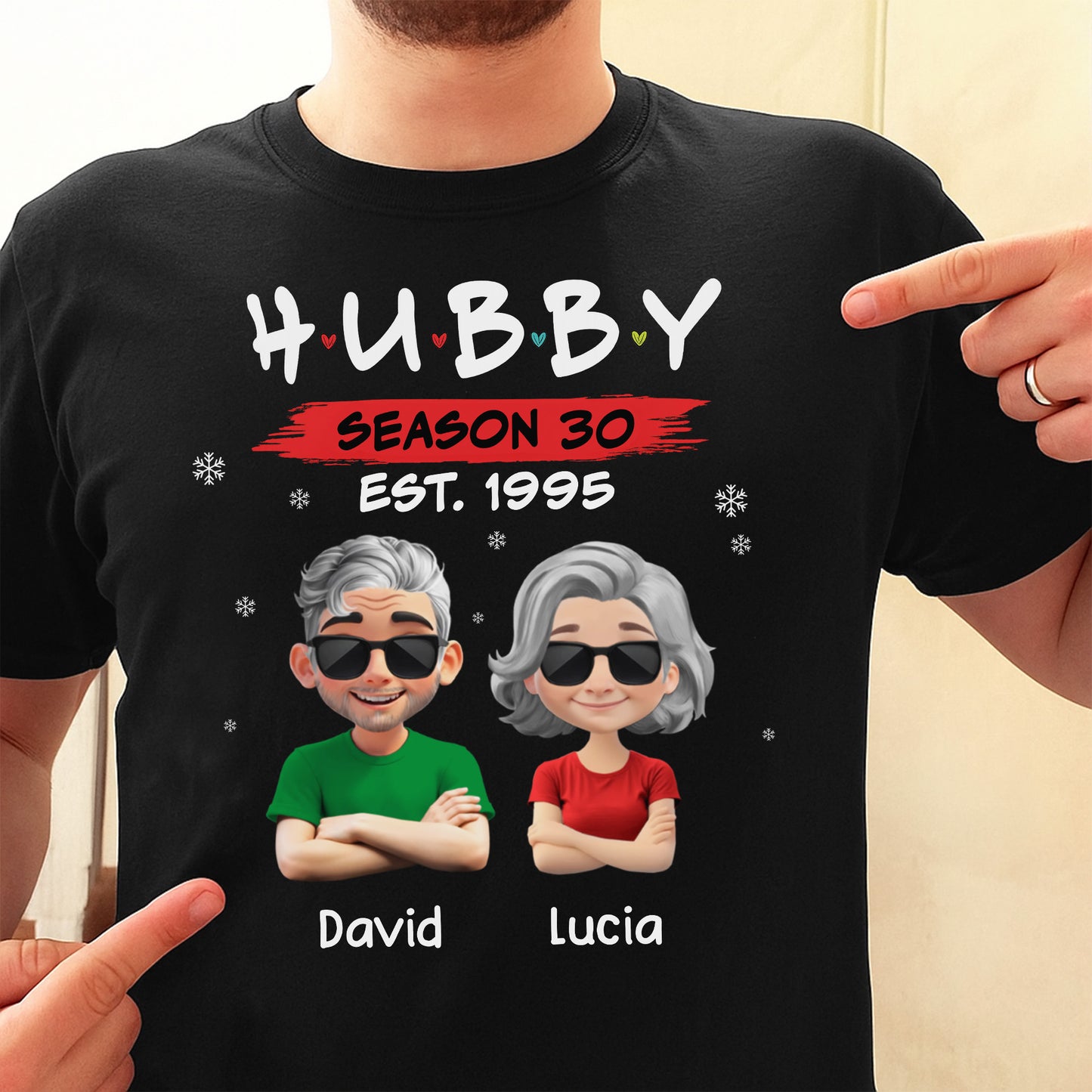 Hubby Season 30 Customizable Cartoon Couple Design
